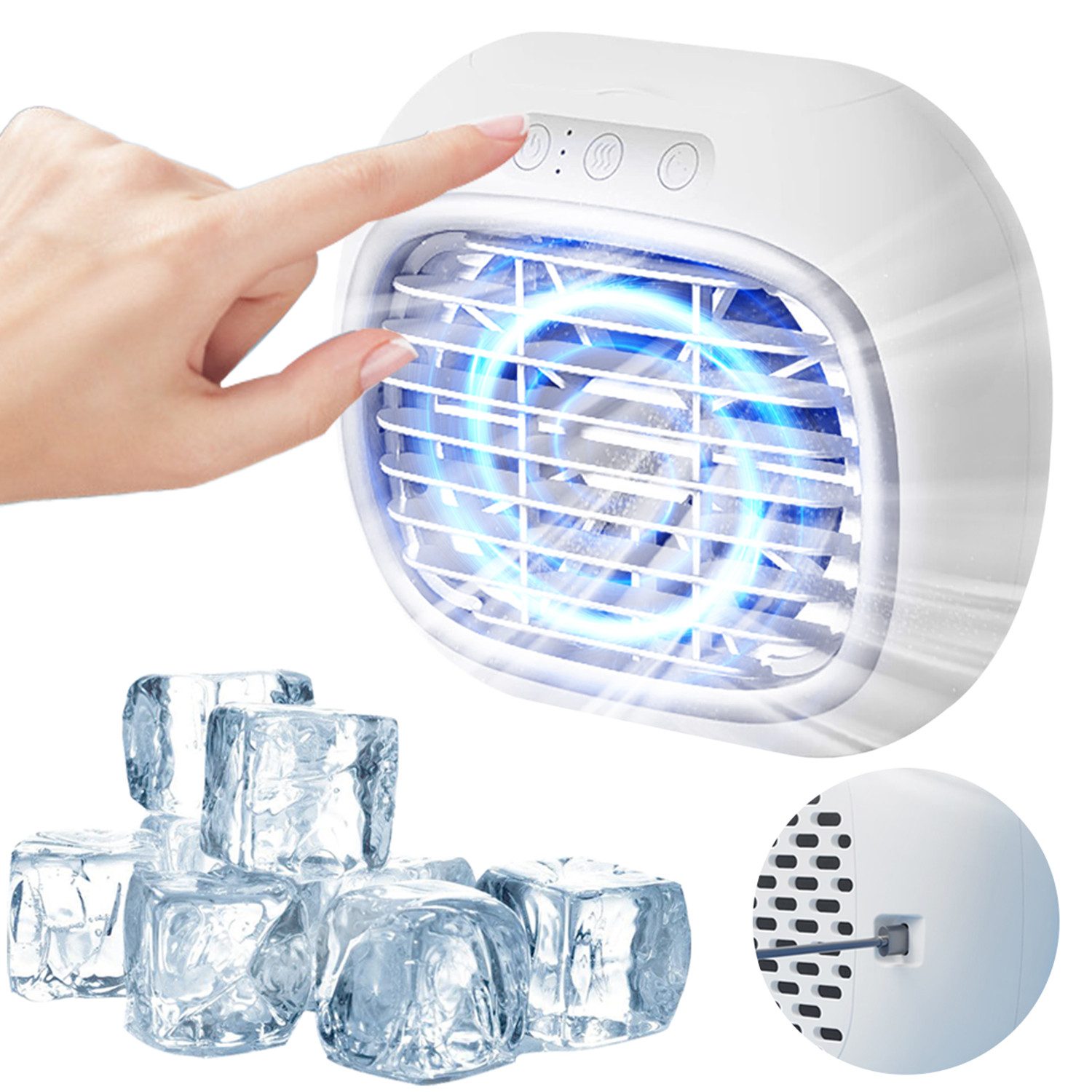 ZEUOPQ Tischventilator Ventilatorkombigerät Klimaanlage Mobil, Mini günstig online kaufen