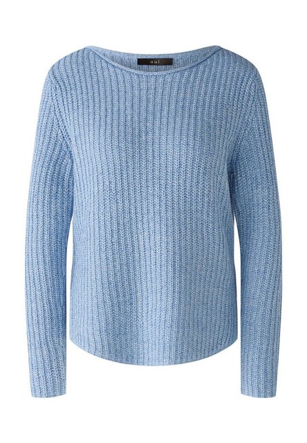 Oui Rundhalspullover Pullover NAOLIN Baumwollmischung günstig online kaufen