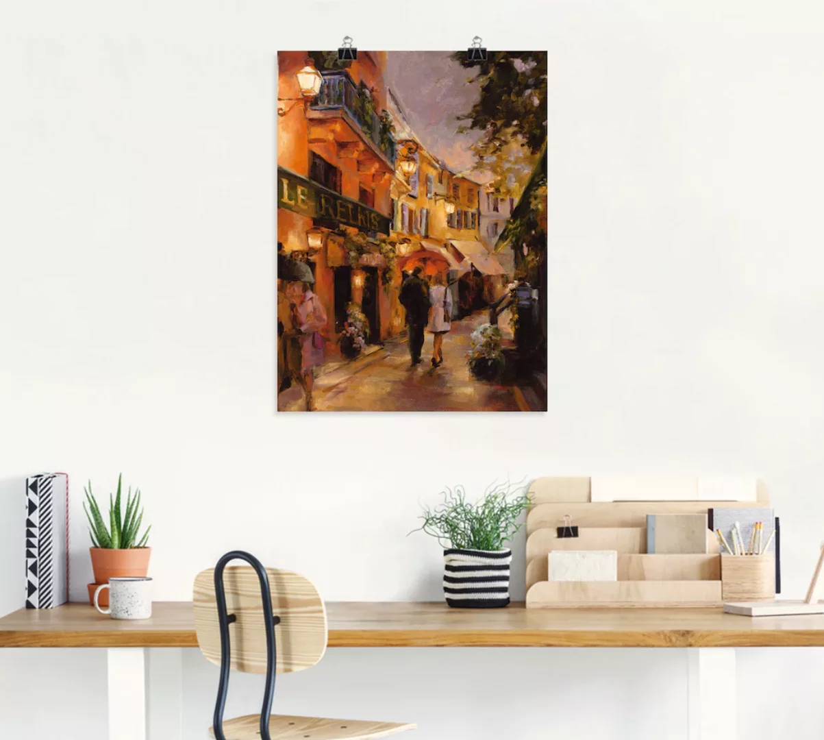 Artland Wandbild »Abend in Paris I«, Frankreich, (1 St.) günstig online kaufen