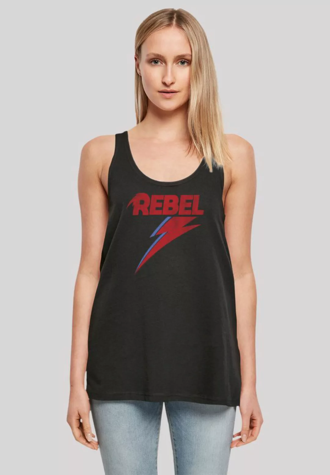 F4NT4STIC T-Shirt David Bowie Distressed Rebel Print günstig online kaufen