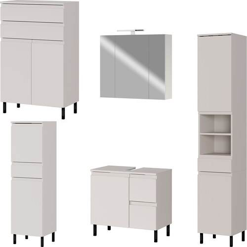 GERMANIA Badmöbel-Set "Scantic", (5 St.), mehrteiliges Set mit kleinem Wasc günstig online kaufen