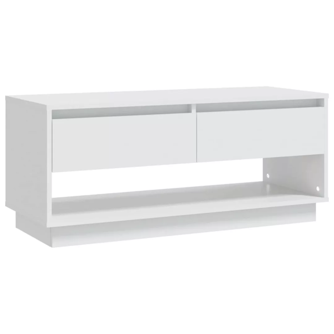 Vidaxl Tv-schrank Weiß 102x41x44 Cm Spanplatte günstig online kaufen