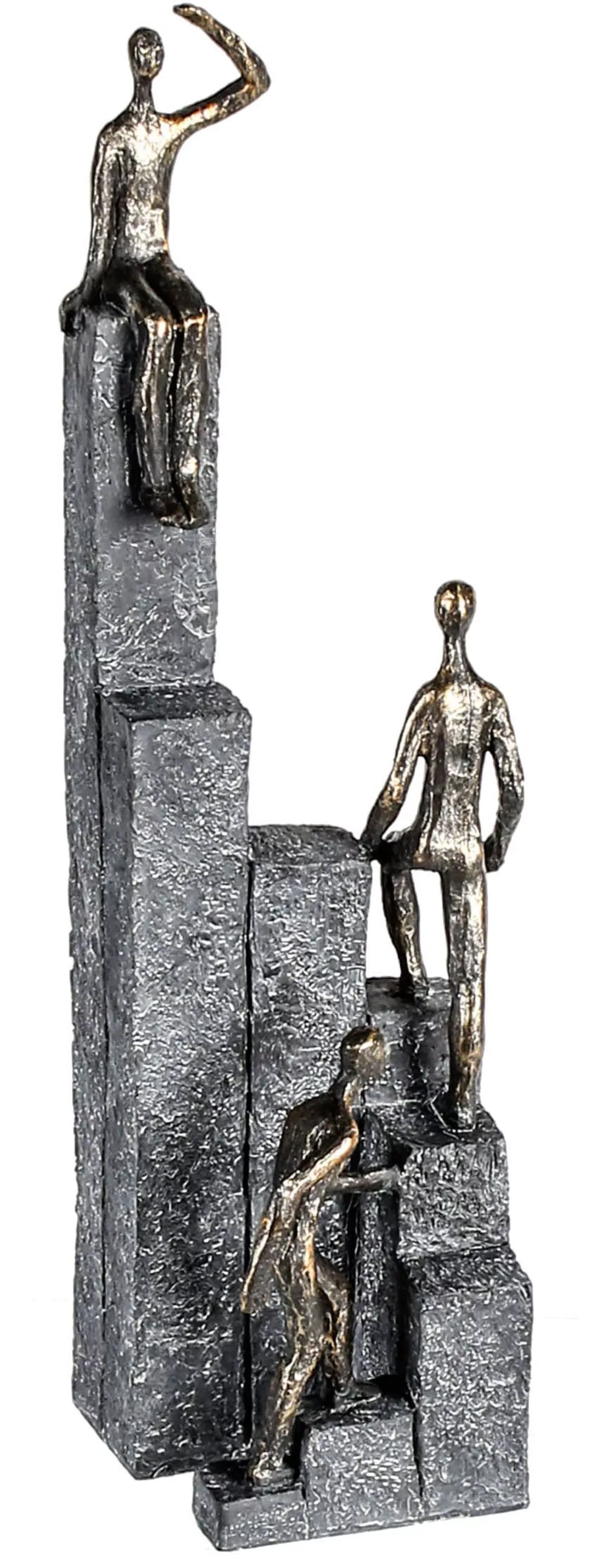 Casablanca by Gilde Dekofigur "Skulptur Climbing, bronzefarben/grau", bronz günstig online kaufen