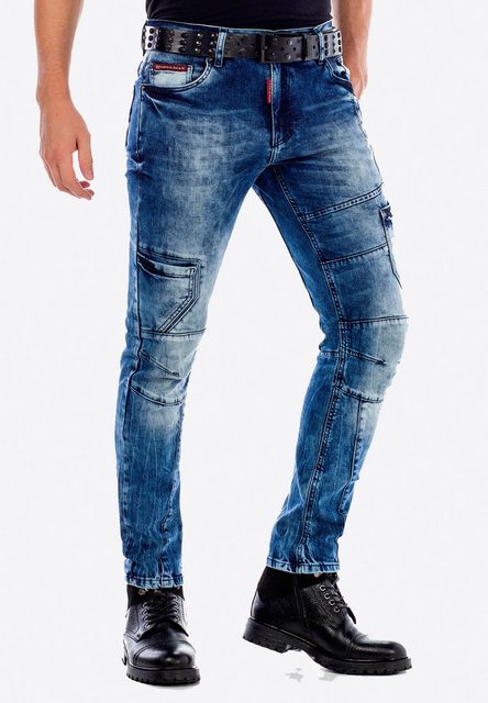 Cipo & Baxx Bequeme Jeans in verwaschener Optik n Straight Fit günstig online kaufen