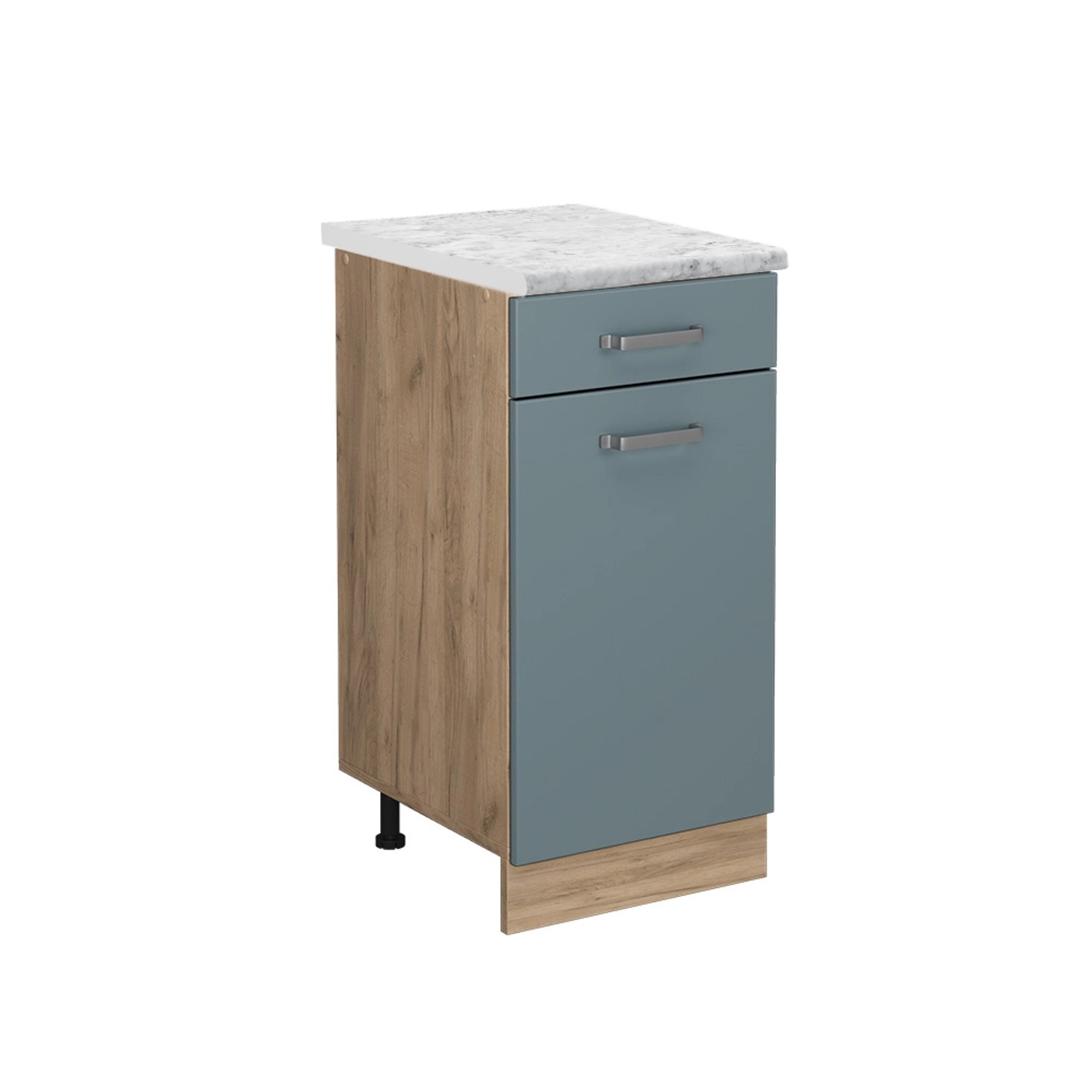 Vicco Unterschrank R-Line, Blau-Grau/Goldkraft Eiche, 40 günstig online kaufen