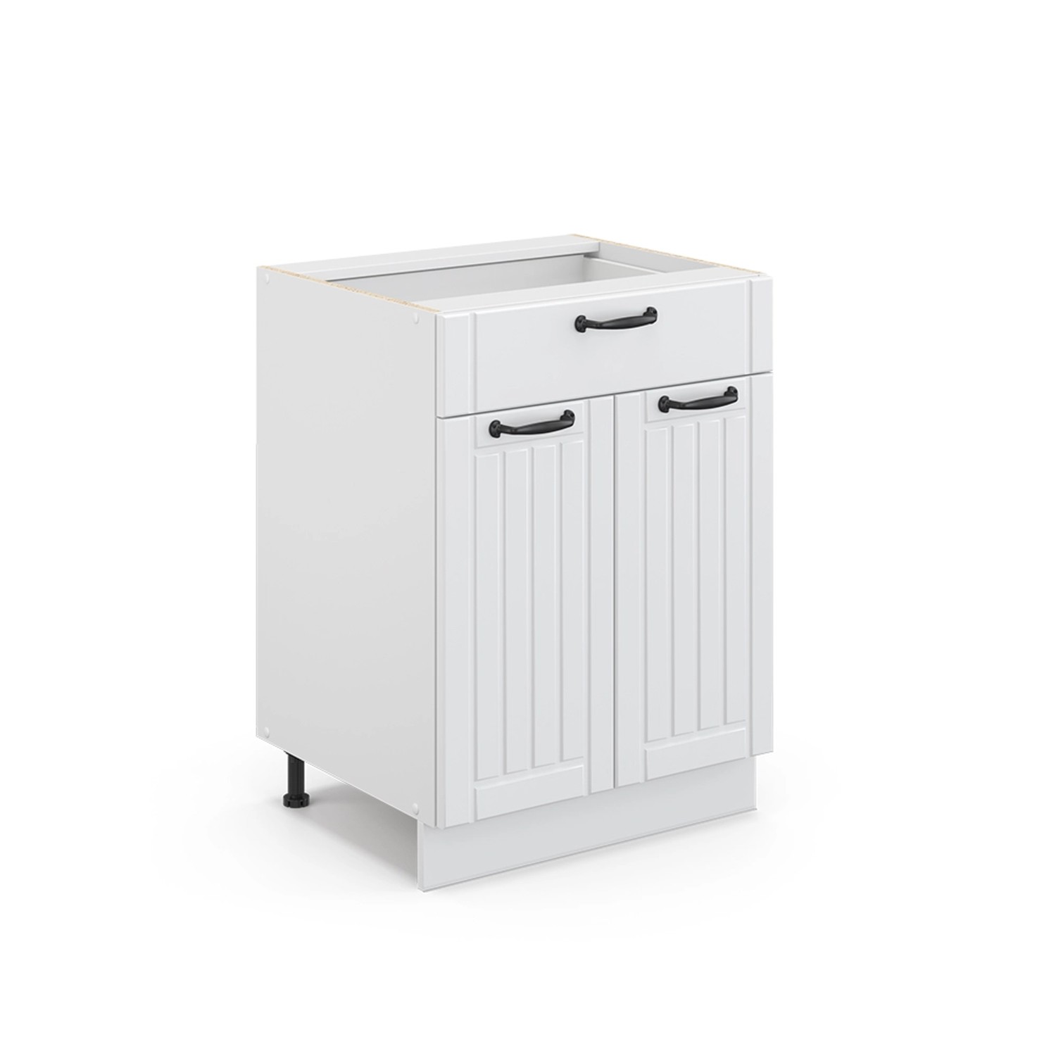 Vicco Unterschrank Fame-Line, Weiß Landhaus/Weiß, 60 günstig online kaufen