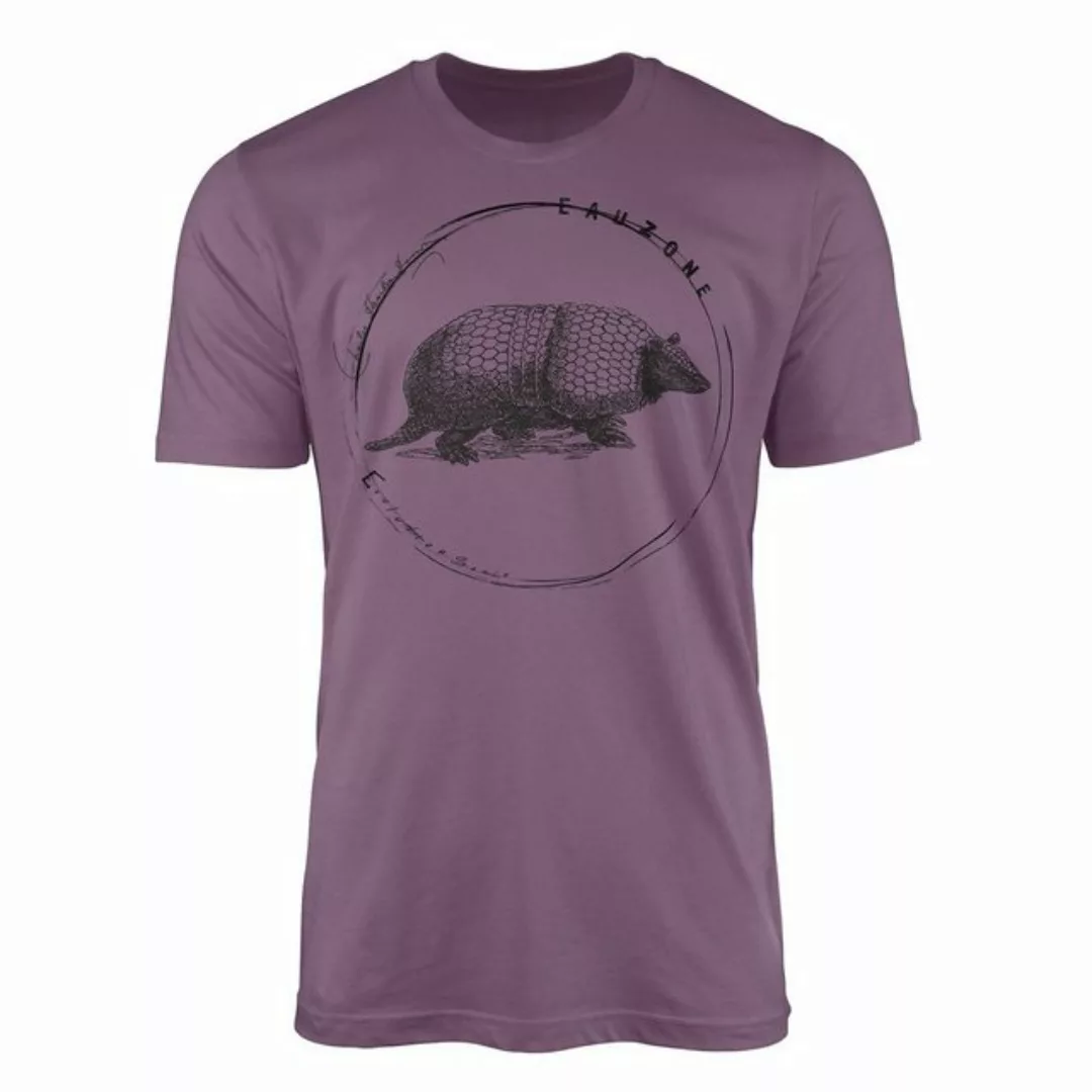 Sinus Art T-Shirt Evolution Herren T-Shirt Gürteltier günstig online kaufen