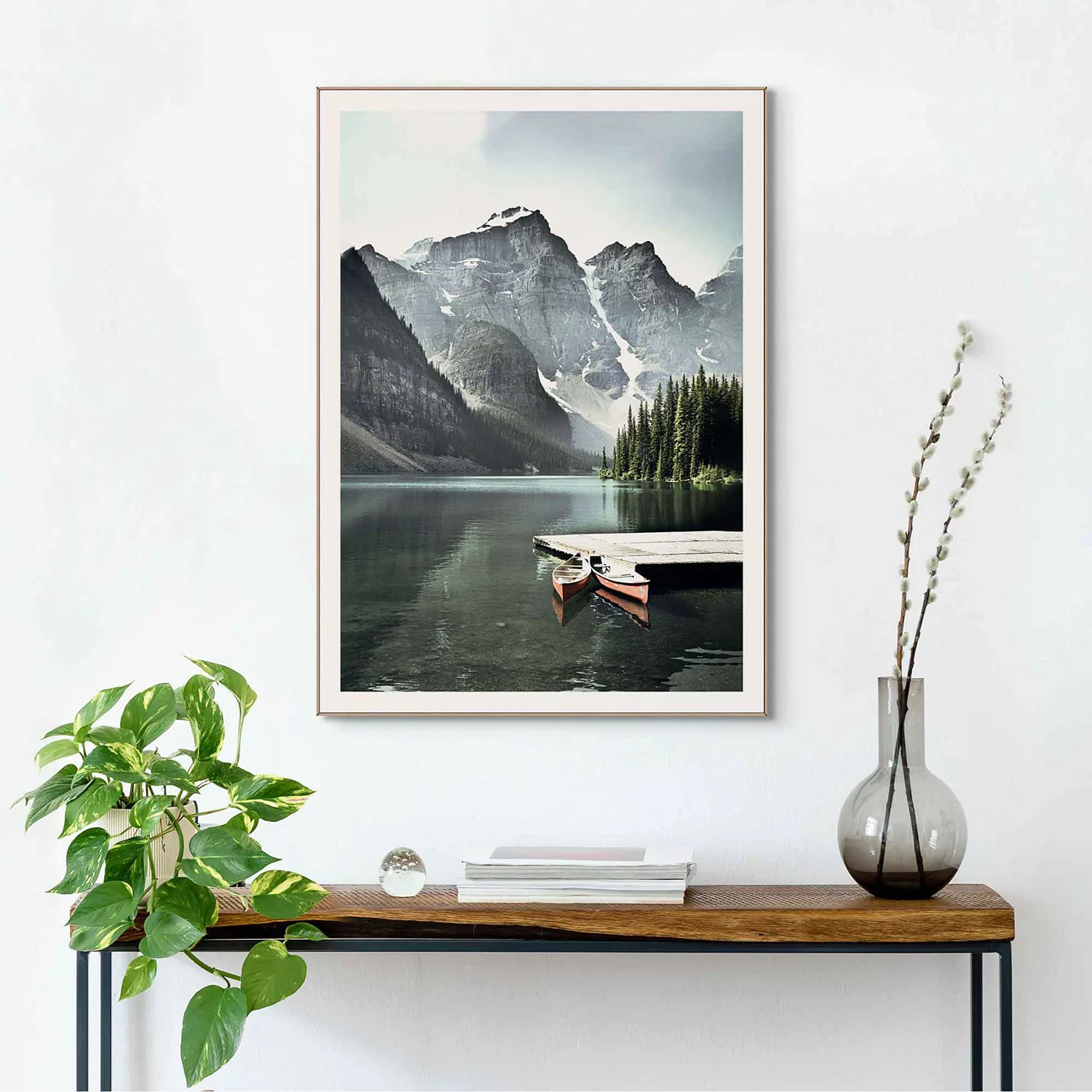 home24 Gerahmtes Bild Lake Moraine günstig online kaufen