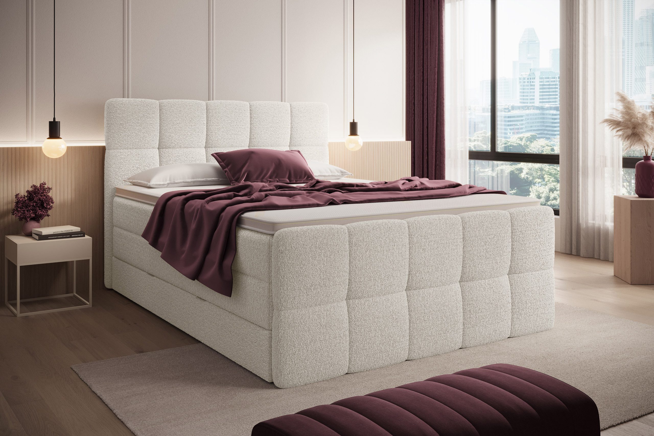 wonello Boxspringbett Madison 3 mit TV-Lift, günstig online kaufen