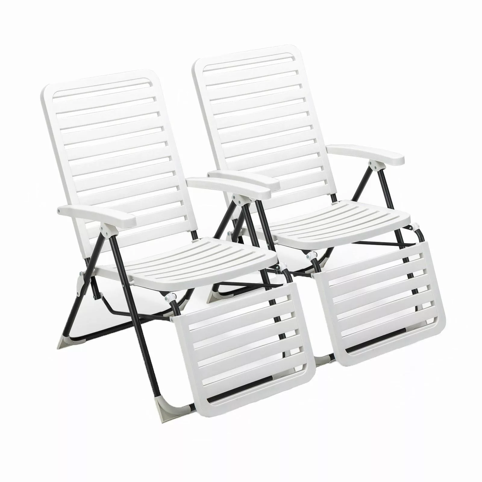 COSTWAY Gartenliege Liegestuhl, 2 St., 7-Fach günstig online kaufen