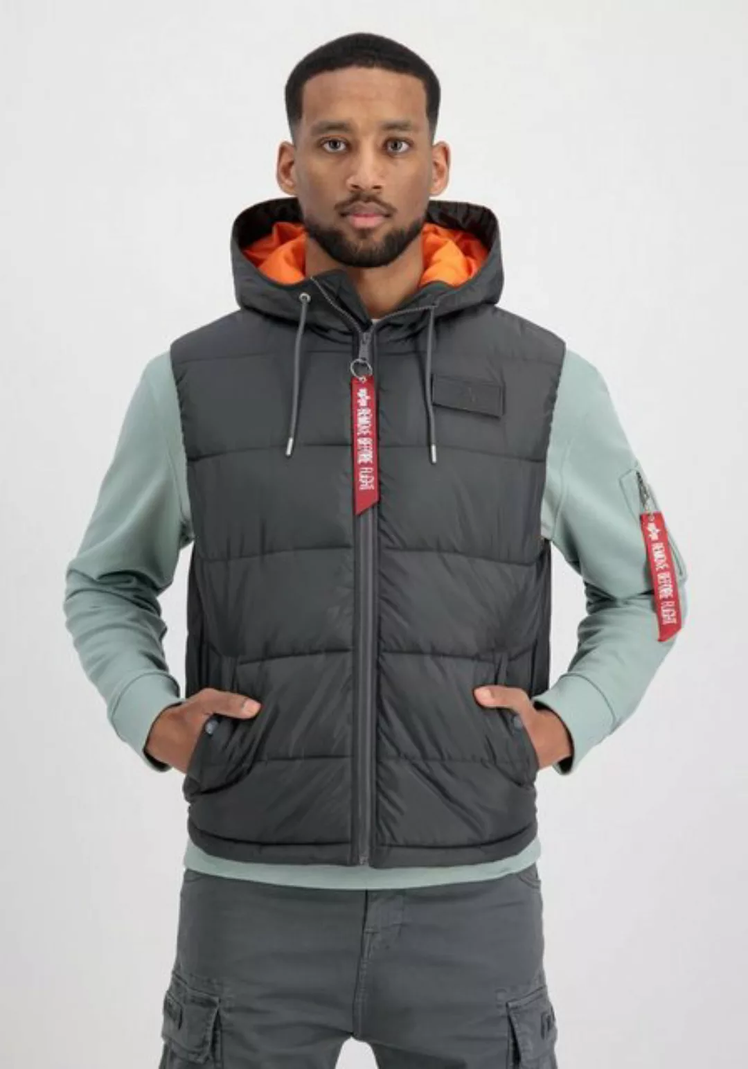 Alpha Industries Blouson ALPHA INDUSTRIES Men - Vests Hooded Puffer Vest FD günstig online kaufen