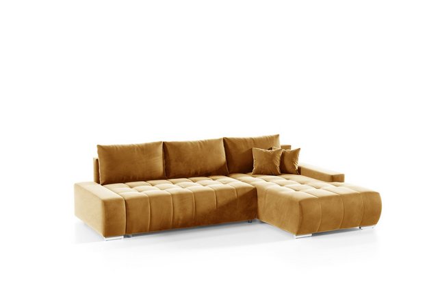 Fun Möbel Ecksofa Sofa mit Schlaffunktion VOGAR, inkl. Bettkasten, inkl. 3 günstig online kaufen