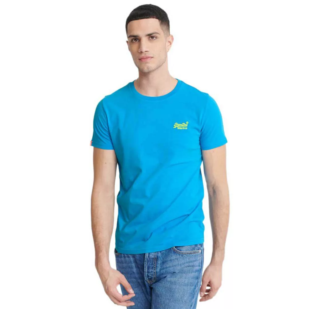 Superdry Orange Label Neon Lite Kurzarm T-shirt 2XL Electric Blue günstig online kaufen