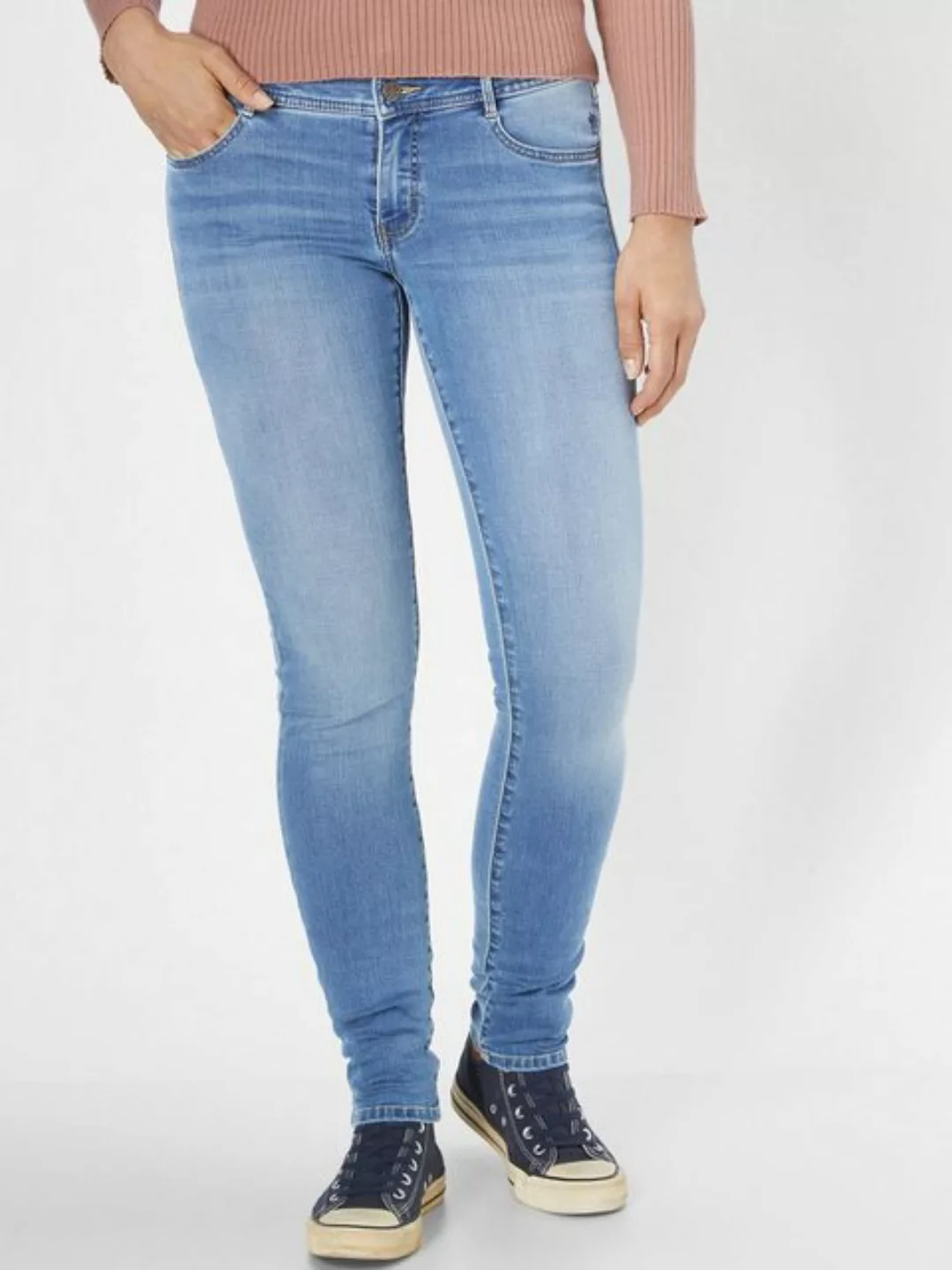 Paddock`s Damen Jeans Lucy - Slim Fit - Blau - Mid Blue günstig online kaufen