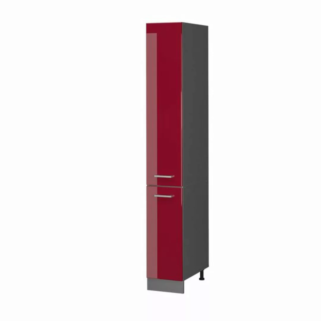 Vicco Hochschrank R-Line, Bordeaux Hochglanz/Anthrazit, 30 cm günstig online kaufen