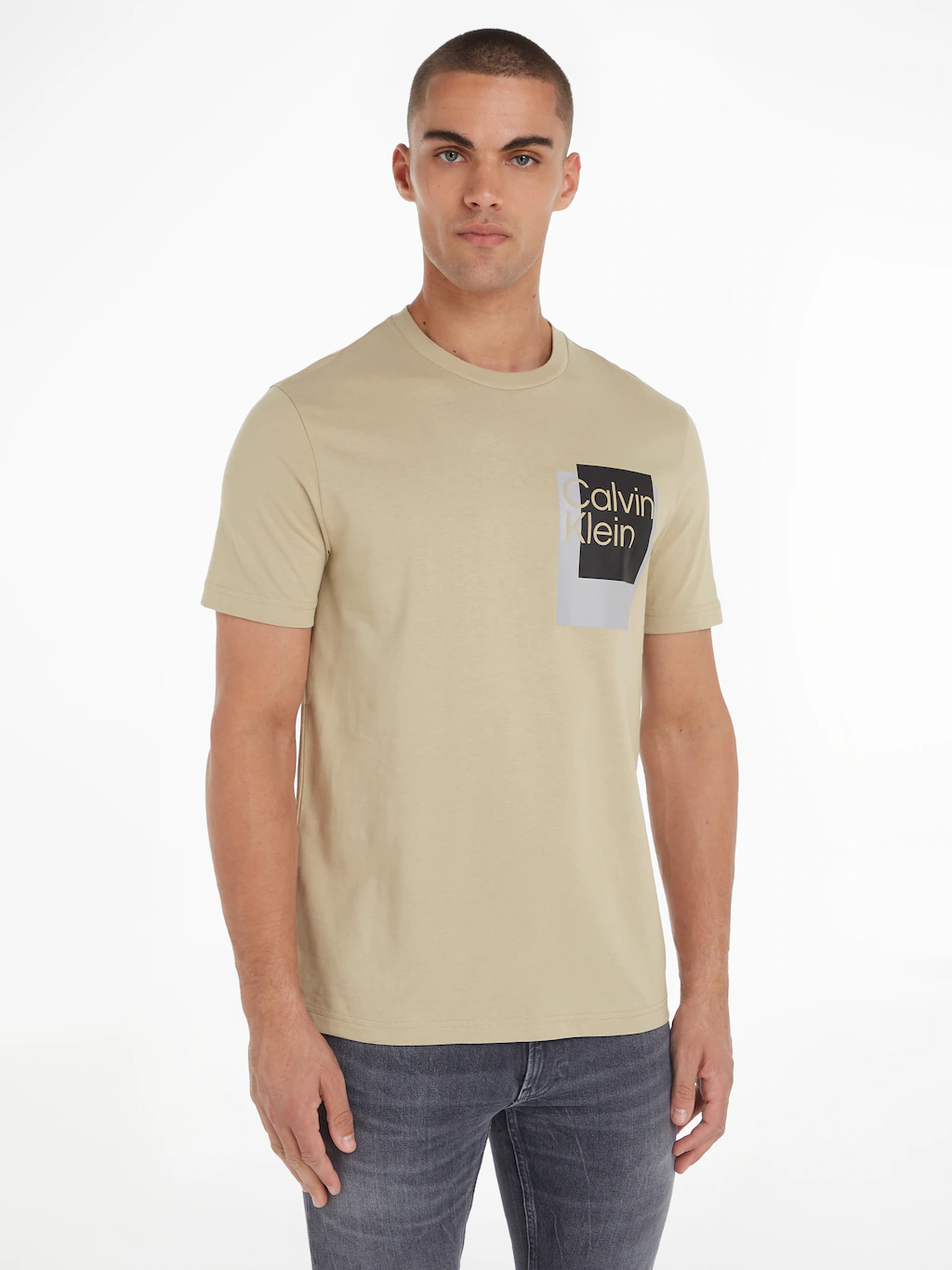 Calvin Klein T-Shirt OVERLAY BOX LOGO T-SHIRT günstig online kaufen