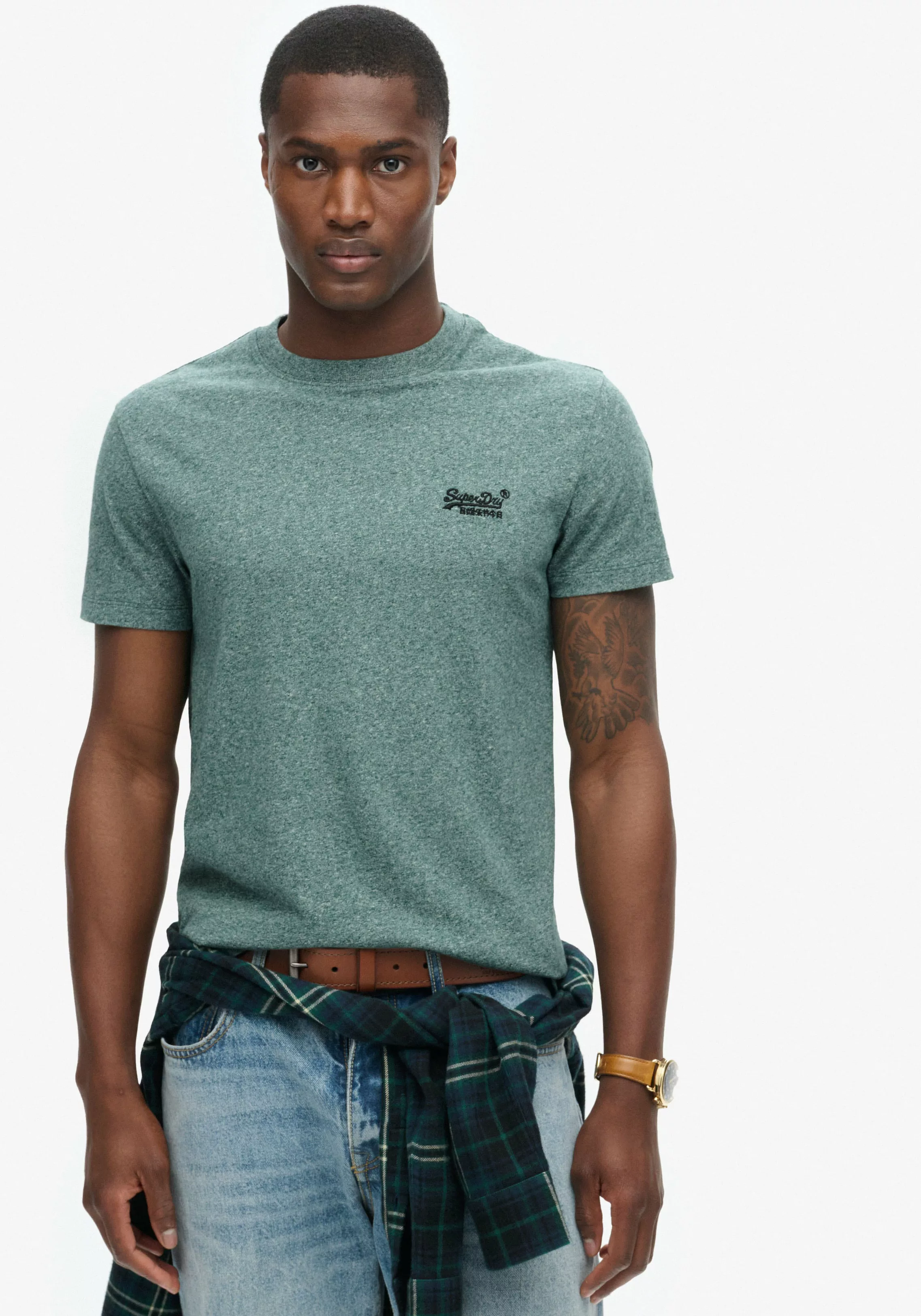 Superdry Rundhalsshirt Organic Cotton Essential Logo T-Shirt günstig online kaufen