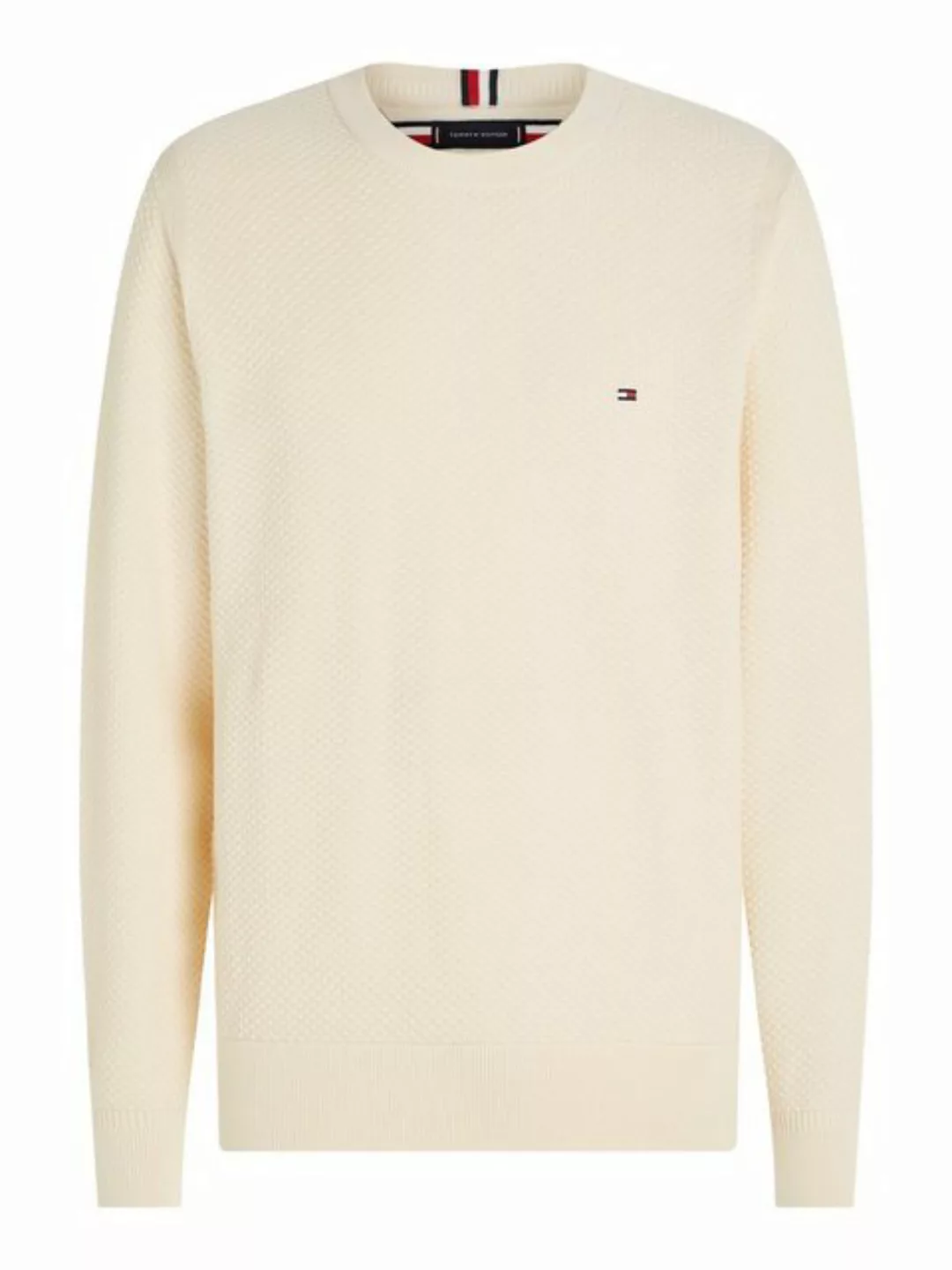 Tommy Hilfiger Rundhalspullover OVAL STRUCTURE CREW NECK günstig online kaufen