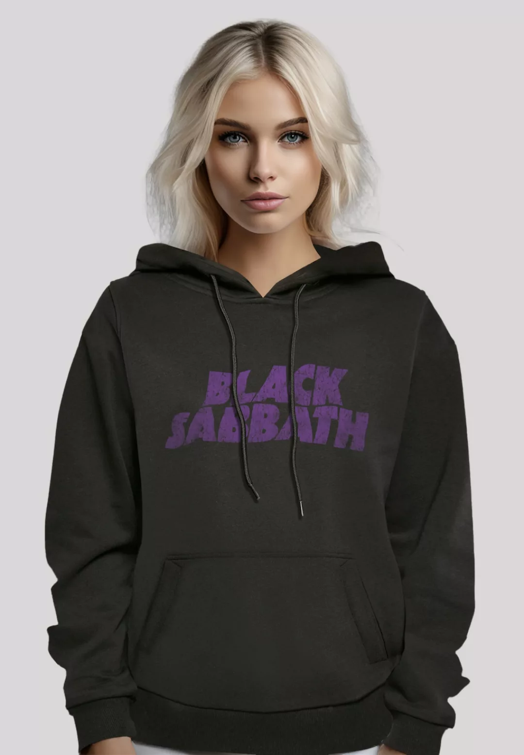 F4NT4STIC Kapuzenpullover "Sabbath Wavy Logo Rock Musik Band Distressed", H günstig online kaufen