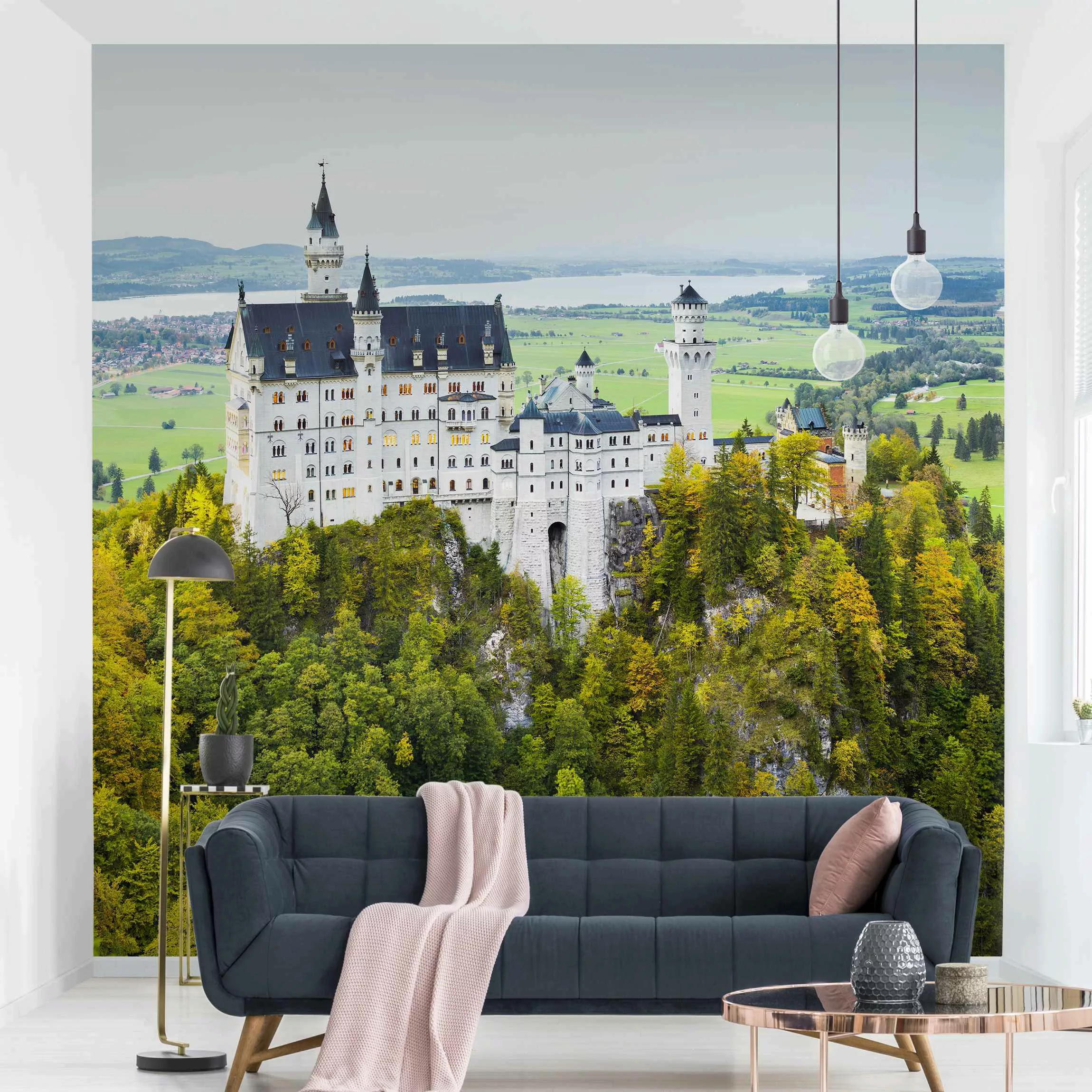 Fototapete Schloss Neuschwanstein Panorama günstig online kaufen