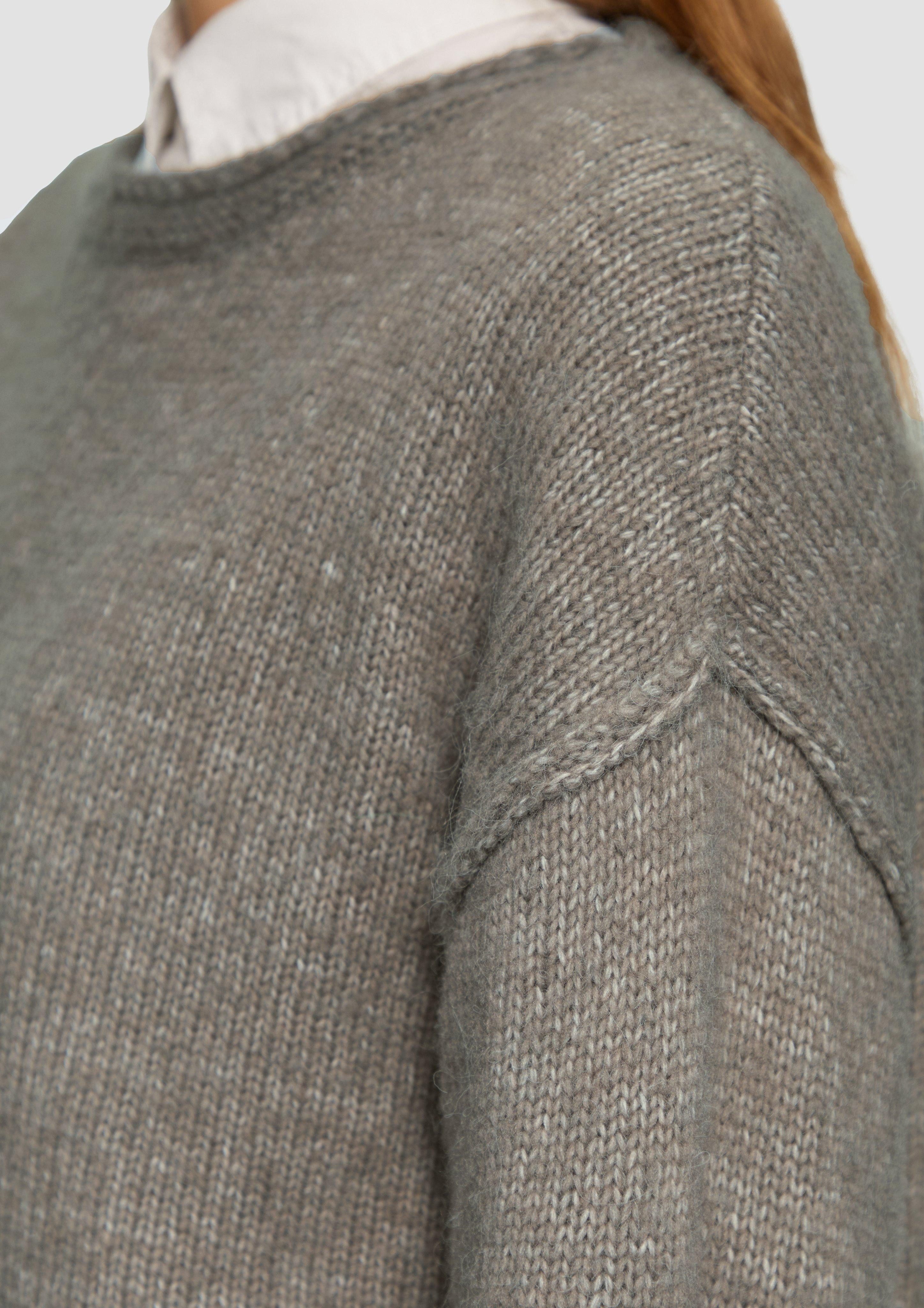 s.Oliver Strickpullover Strickpullover mit weiten Ärmeln günstig online kaufen