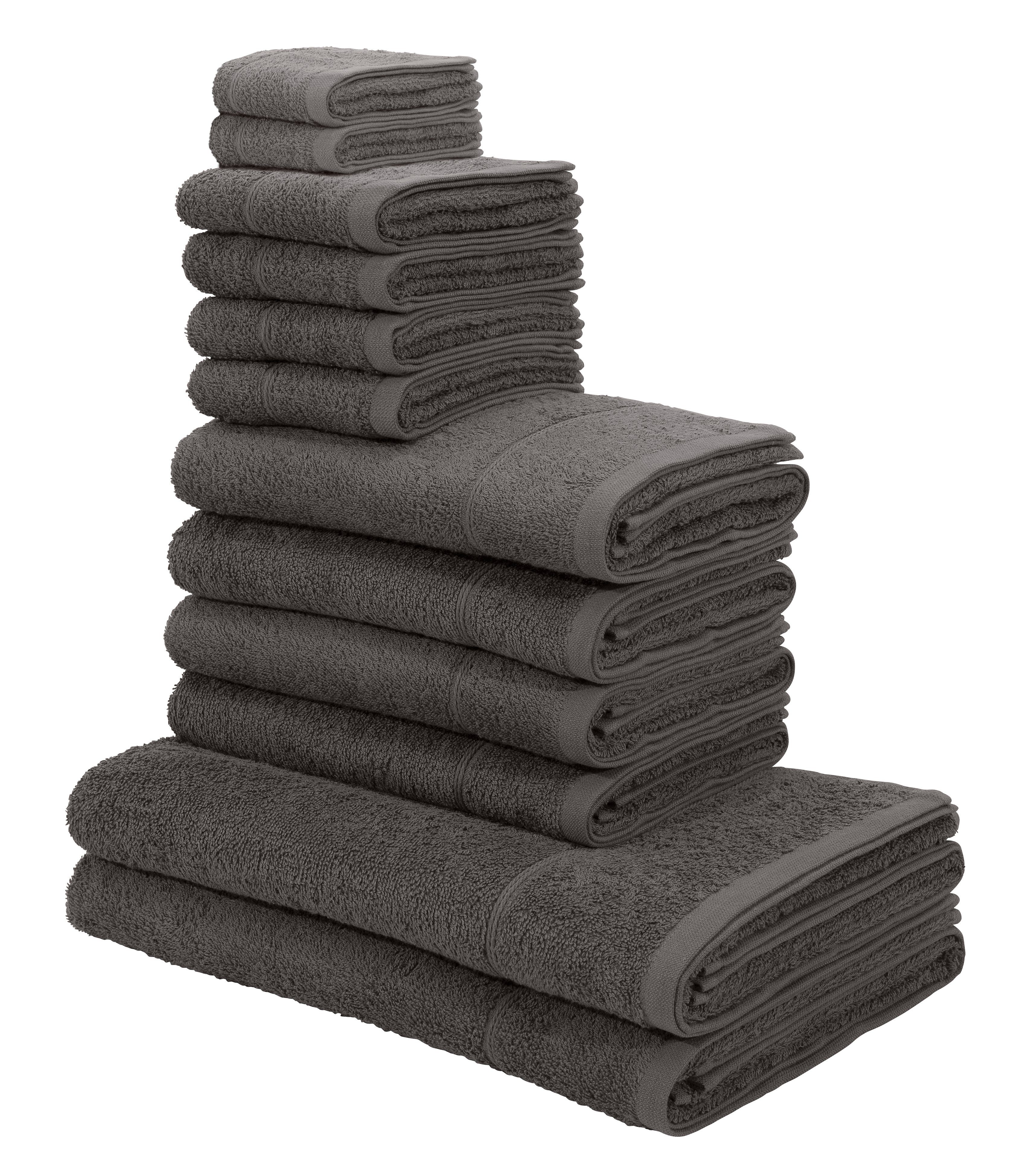 my home Handtuch Set »Sanremo«, (Set, 12 St., 2 Seiftücher 30 x 30 cm-4 Gäs günstig online kaufen