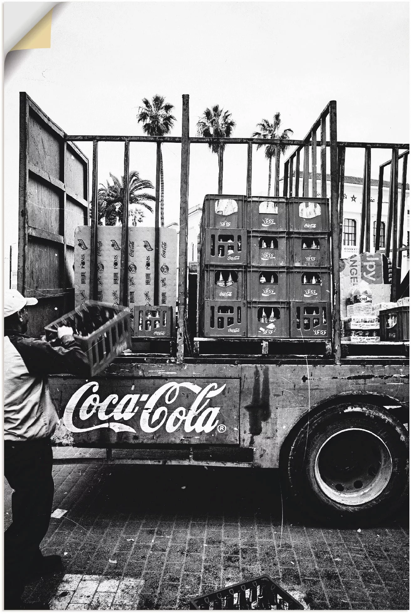 Artland Wandbild "CocaCola-LKW in El Jadida - Marokko", Auto, (1 St.), als günstig online kaufen