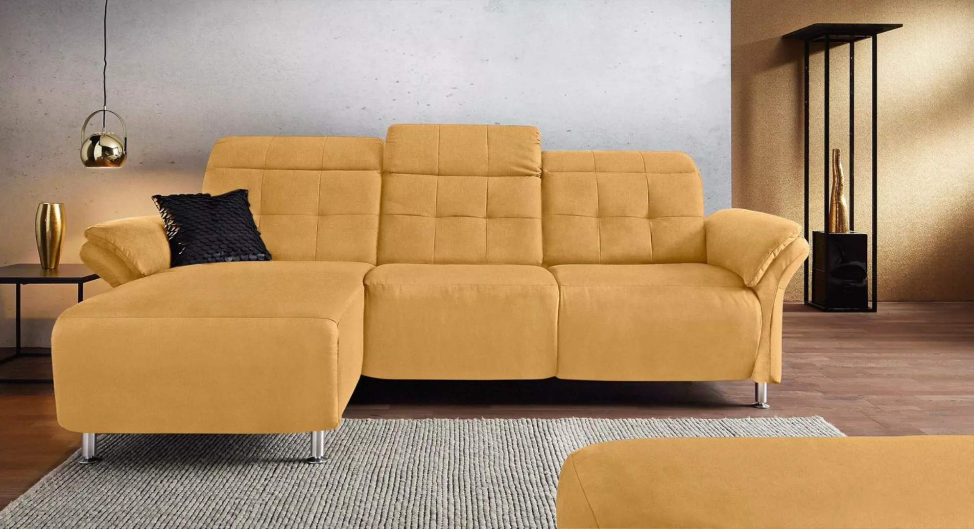 Places of Style Ecksofa "Manhattan L-Form", 2 Sitze mit elektrischer Relaxf günstig online kaufen