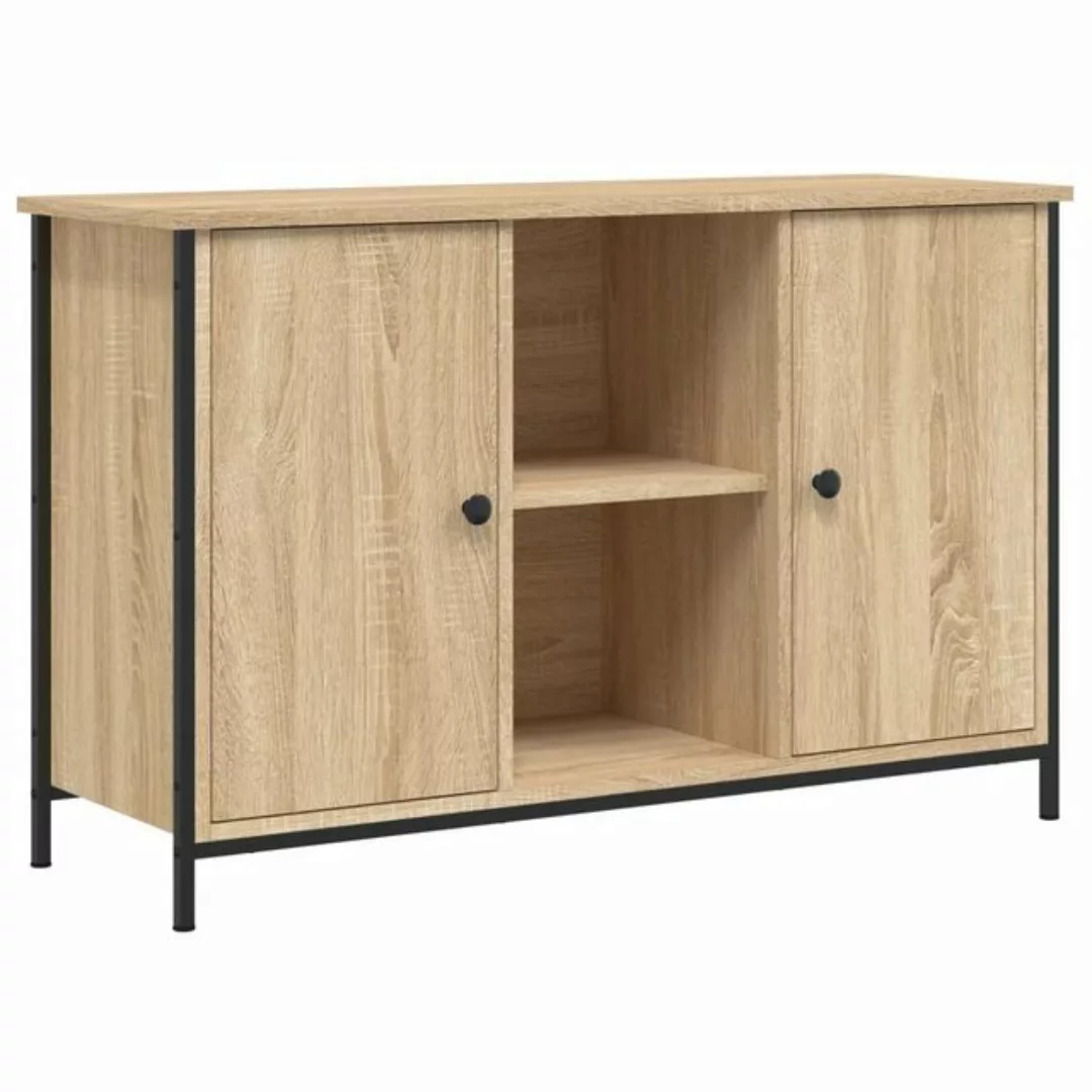 furnicato TV-Schrank Sonoma-Eiche 100x35x65 cm Holzwerkstoff (1-St) günstig online kaufen