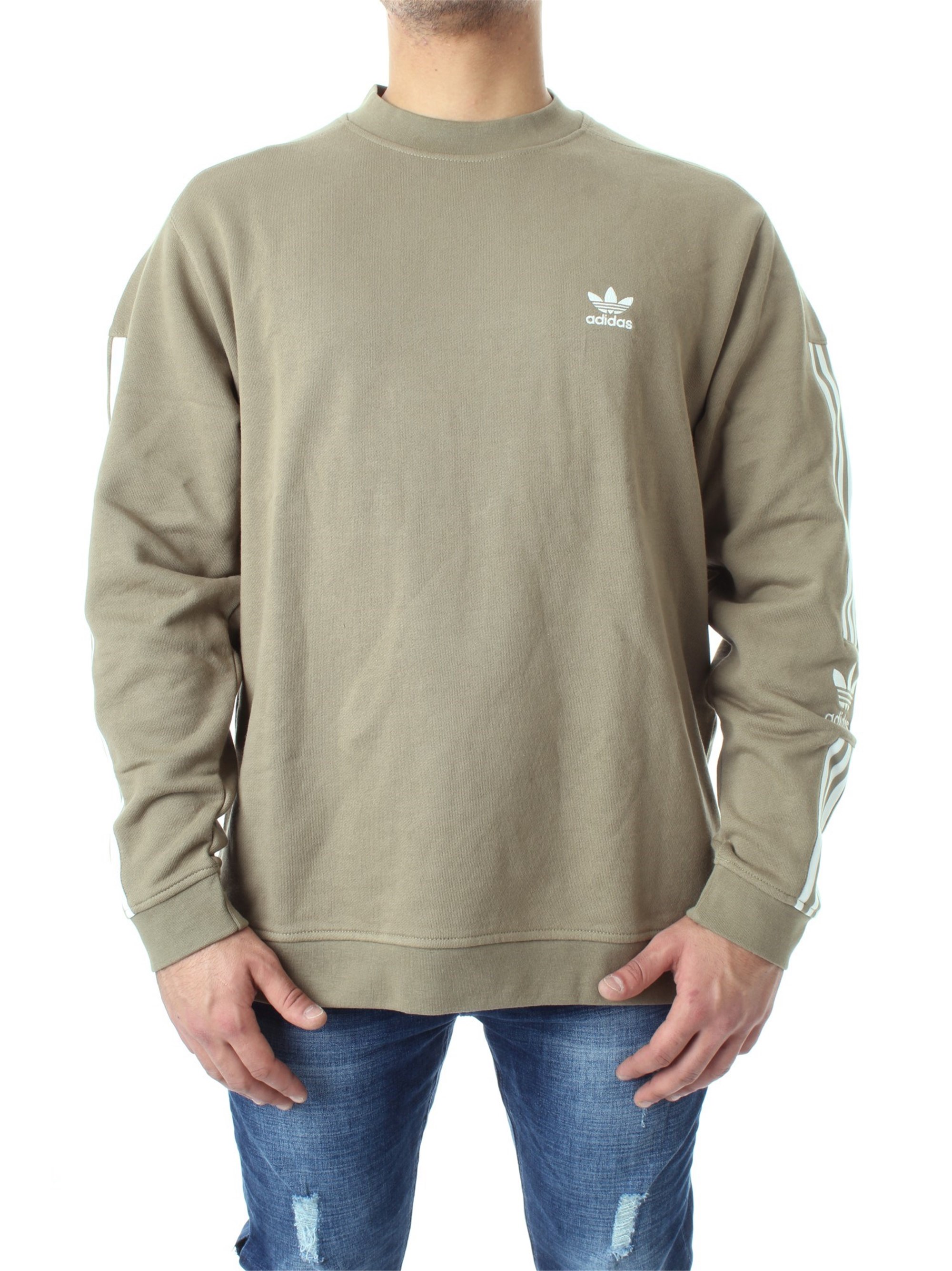 adidas Originals – adicolor – Lock Up – Sweatshirt in Khaki-Grün günstig online kaufen