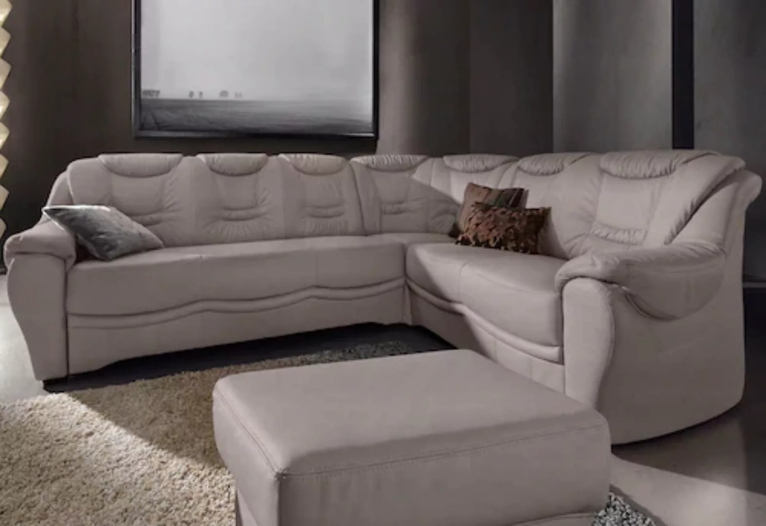 sit&more Ecksofa »Benson L-Form«, wahlweise mit Bettfunktion günstig online kaufen