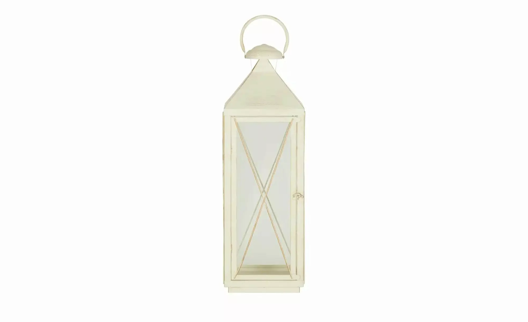 Laterne   ¦ creme ¦ Metall,Glas ¦ Maße (cm): B: 24,7 H: 75 T: 24.7 Accessoi günstig online kaufen