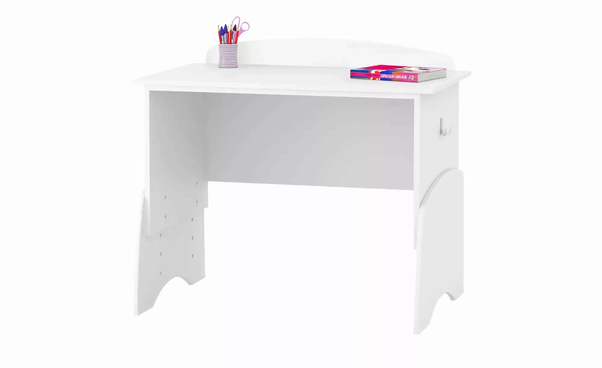 Schreibtisch  Nordic White ¦ weiß ¦ Maße (cm): B: 100 H: 76,6 T: 57.4 Kinde günstig online kaufen