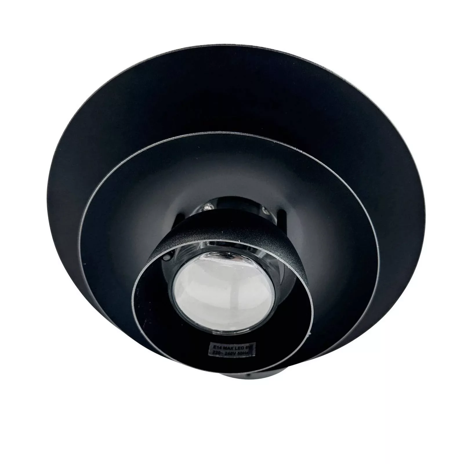 Dyberg Larsen Außenwandlampe Morph, Ø 24 cm, schwarz, Metall günstig online kaufen