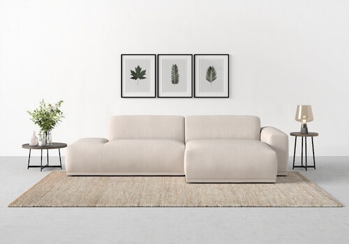 TRENDMANUFAKTUR Ecksofa Braga, mit hochwertigem Kaltschaum, L-Form, in Cord günstig online kaufen