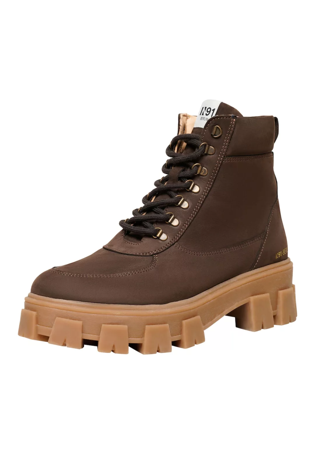 N91 Schnürboots "Style Choice HI Businessschuh", Damen Schnürboots Leder ha günstig online kaufen