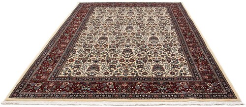 morgenland Wollteppich »Moud Blumenmuster Beige 284 x 198 cm«, rechteckig, günstig online kaufen