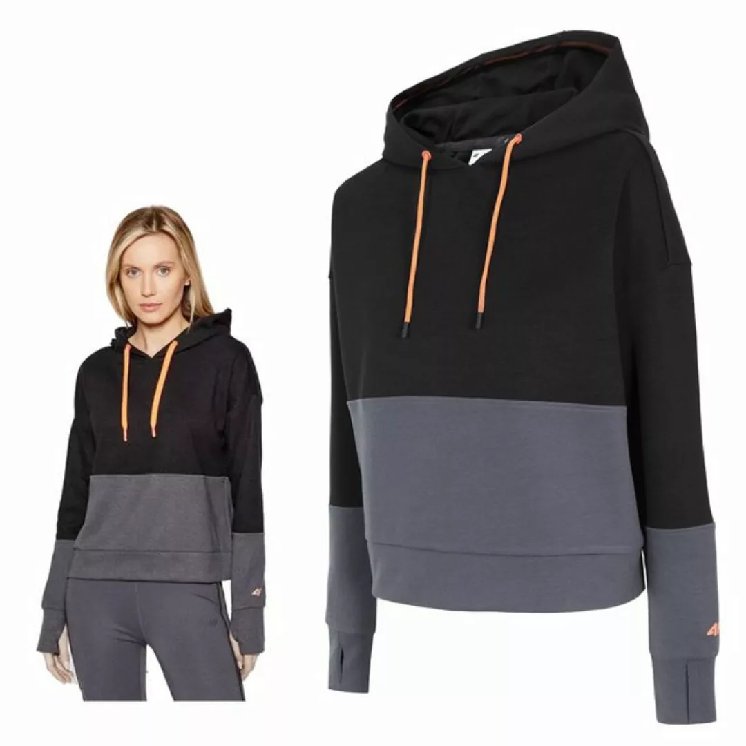 4F Trekkingjacke 4F - Damen Sweatpullover - Hoodie, grau schwarz günstig online kaufen