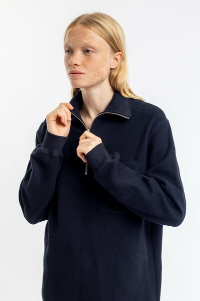 Half-zip Sweatshirt Aus Bio-baumwolle günstig online kaufen