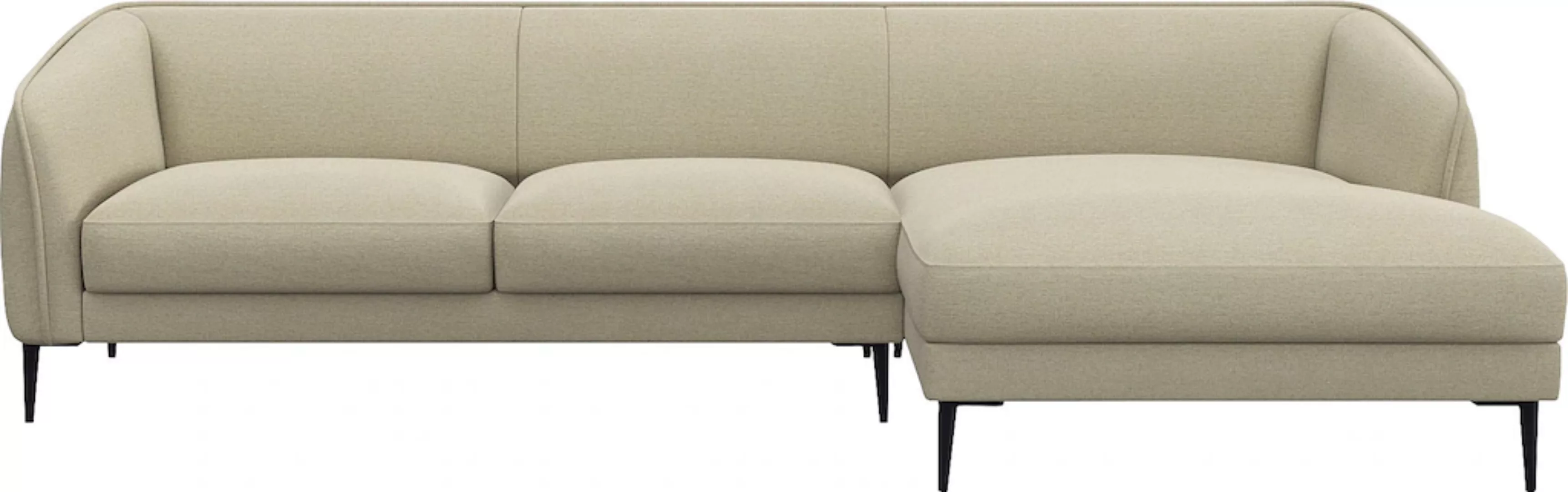 FLEXLUX Ecksofa "Belle Designsofa, L-Form, B/T 288/149 cm", Skandinavisches günstig online kaufen