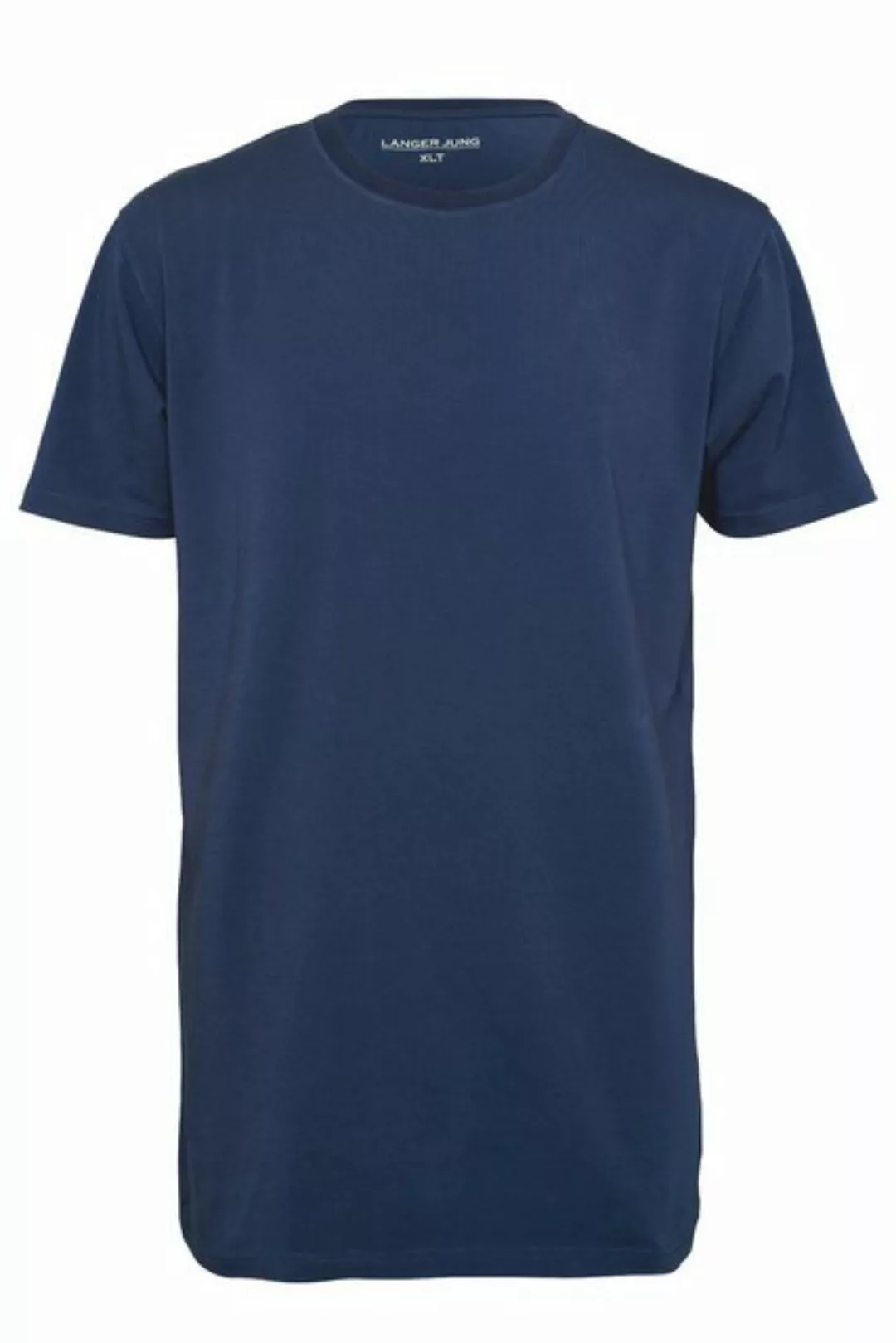 LANGER JUNG T-Shirt slim fit extra lang (2er-Pack) Unifarbe, Rundhalsaussch günstig online kaufen