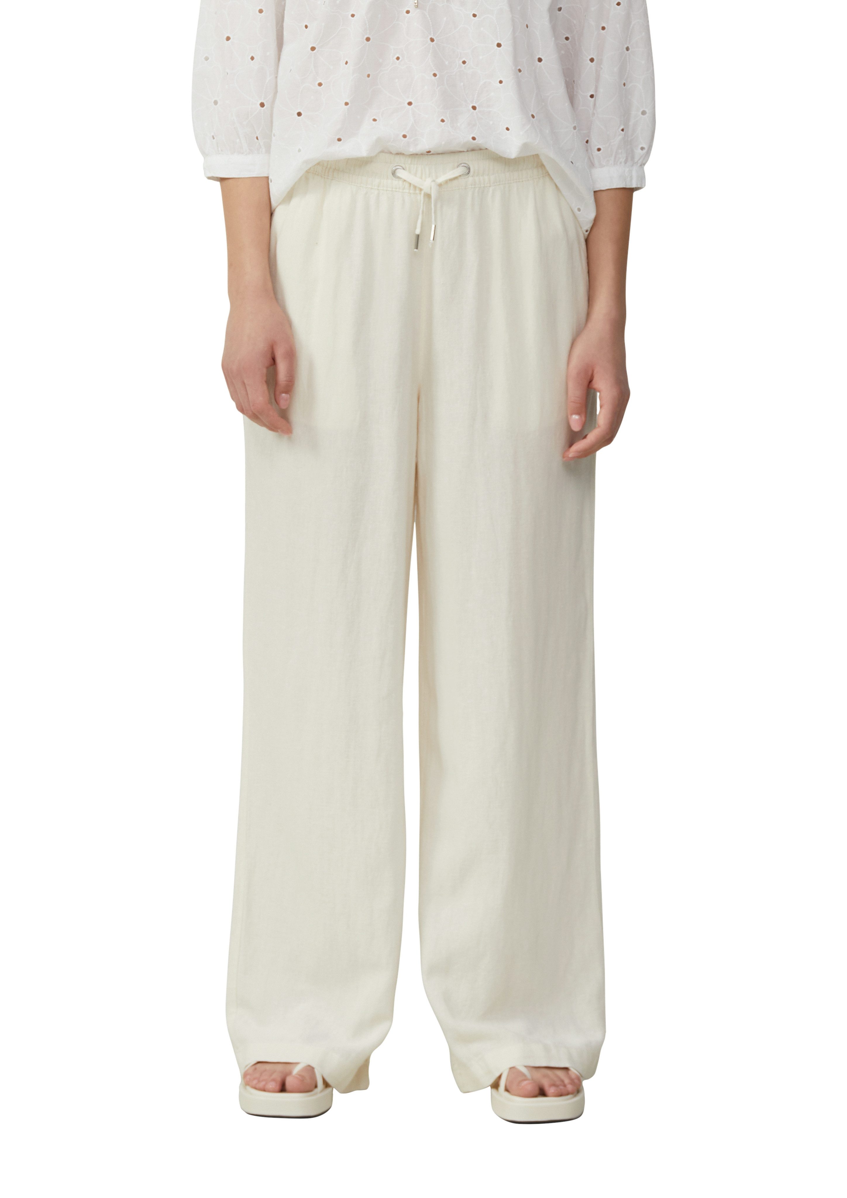 QS Leinenhose Sommerhose mit Gummizug günstig online kaufen