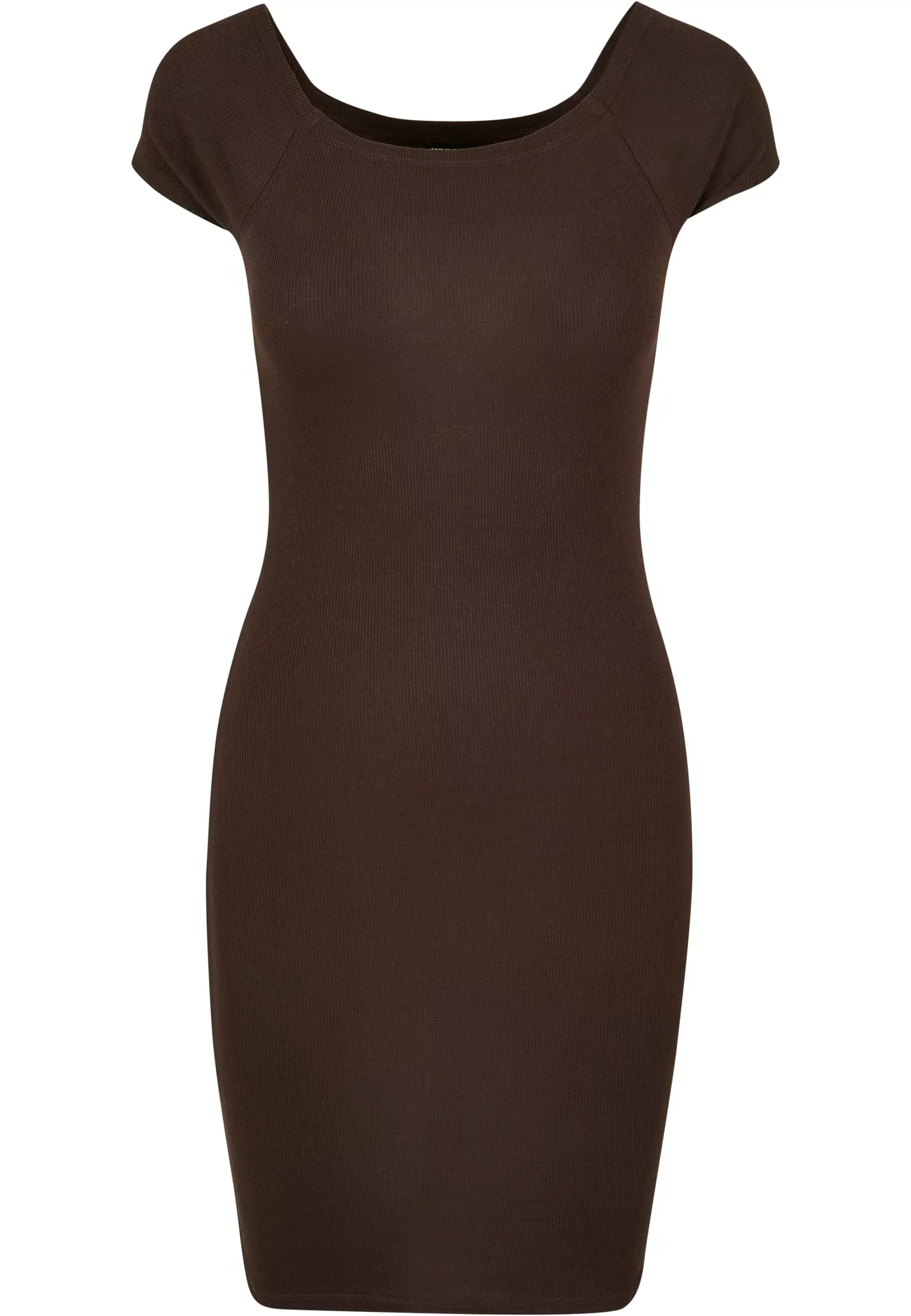 URBAN CLASSICS Jerseykleid "Damen Ladies Off Shoulder Rib Dress", (1 tlg.) günstig online kaufen