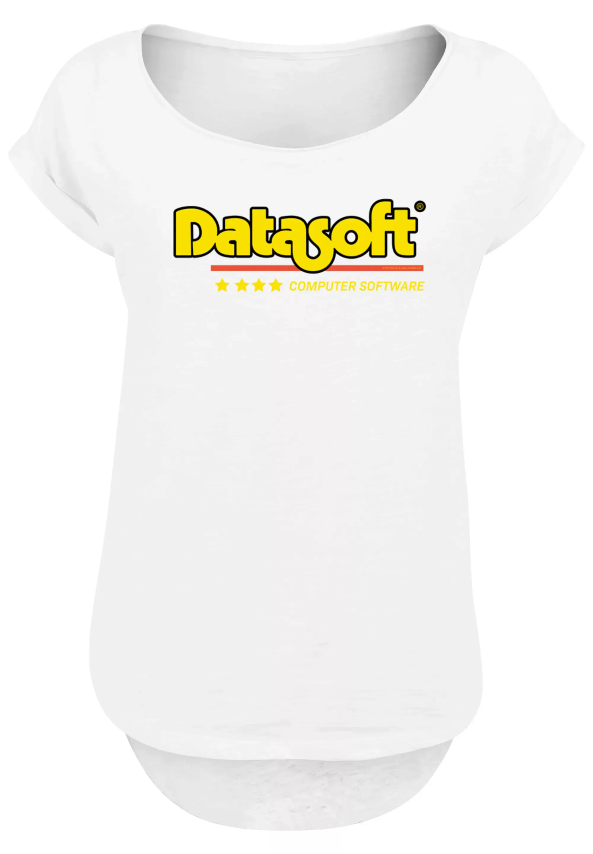 F4NT4STIC T-Shirt Retro Gaming Datasoft Logo gelb Print günstig online kaufen