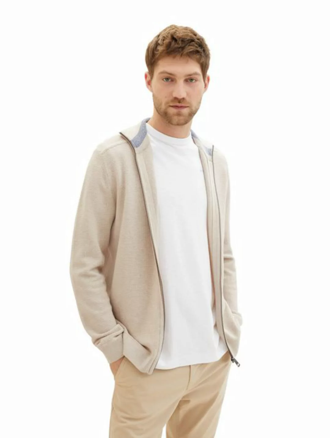 TOM TAILOR Steppweste Basic Strickjacke günstig online kaufen