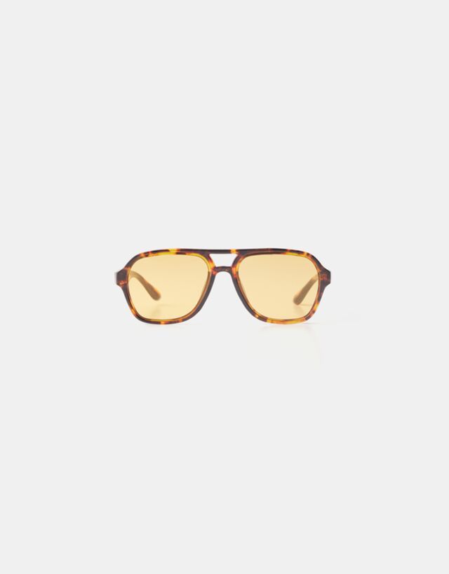 Bershka Retro-Sonnenbrille Damen Braun günstig online kaufen