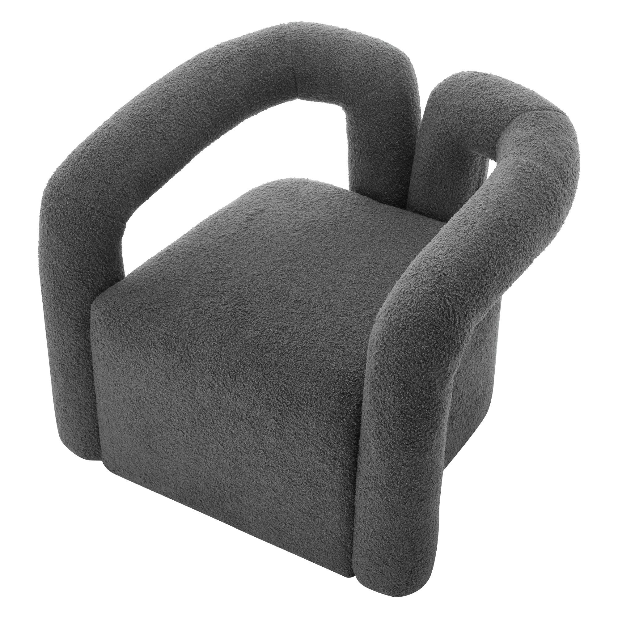 OKWISH Ohrensessel glatte gebogene Design (Wohnzimmersessel, günstig online kaufen