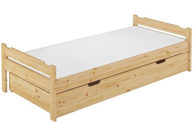 ERST-HOLZ Bett Einzelbett für Jugendliche und Erwachsene Kiefer natur, Kief günstig online kaufen