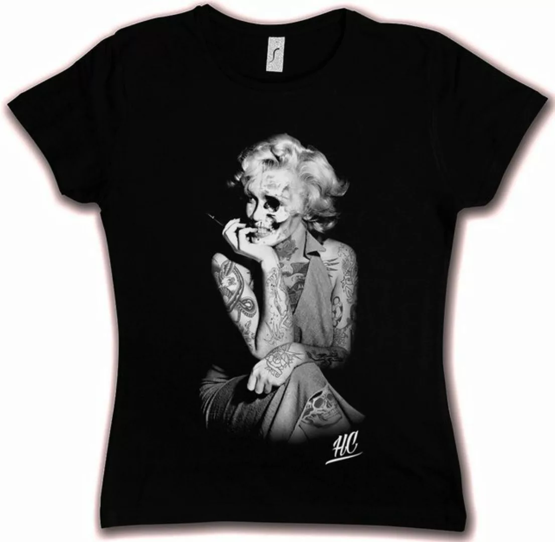 Urban Backwoods Print-Shirt Hate Couture Tattoo Marilyn HC Damen T-Shirt Ro günstig online kaufen