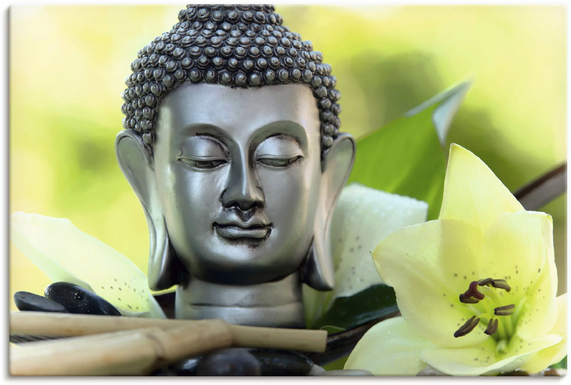 Artland Wandbild »Entspannung und Ruhe mit Buddha«, Buddhismus, (1 St.) günstig online kaufen
